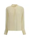 Tom Ford Silk Georgette Blouse In Yellow