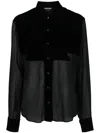 Tom Ford Shirt Silk Georgette Curved Hem