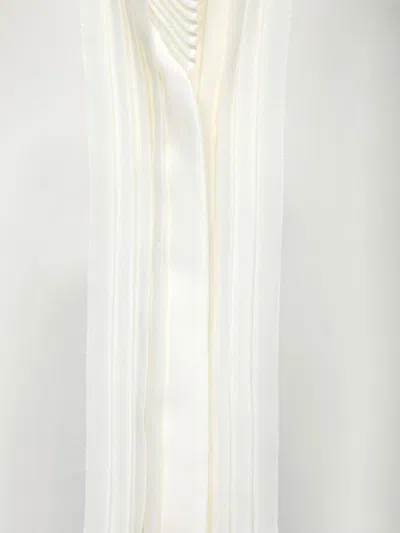 Tom Ford Silk Georgette Shirt In White
