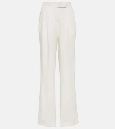 Tom Ford Silk Georgette Wide-leg Pants In White