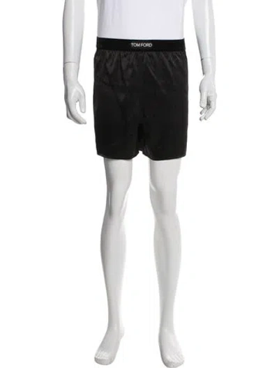Pre-owned Tom Ford Silk Jogger Shorts W/ Tags In Black
