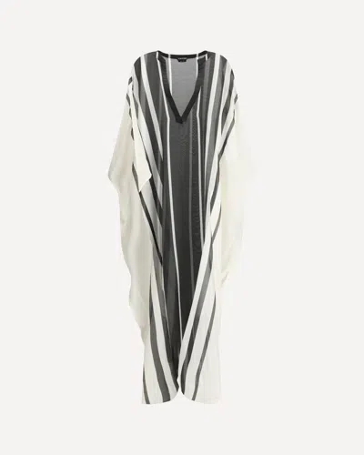 Tom Ford Silk Kaftan Dress In Multi
