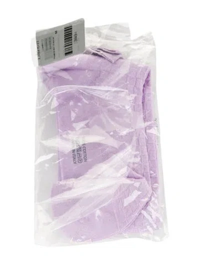 Pre-owned Tom Ford Silk Knee Socks In Purple