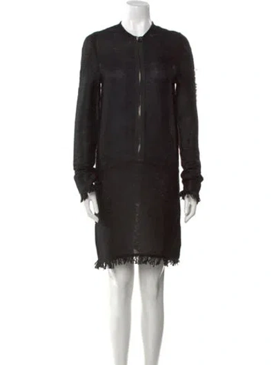Pre-owned Tom Ford Silk Knee-length Dress In Black