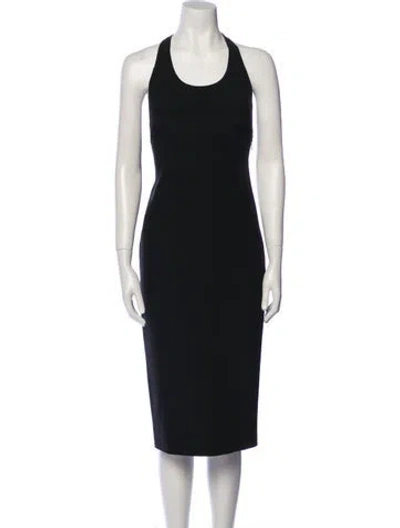 Pre-owned Tom Ford Silk Knee-length Dress In Black