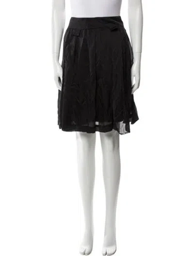 Pre-owned Tom Ford Silk Knee-length Skirt In Black