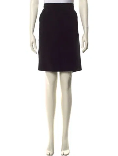 Pre-owned Tom Ford Silk Knee-length Skirt In Black