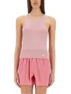 Tom Ford Pink Solid Round Neck Top In Pink