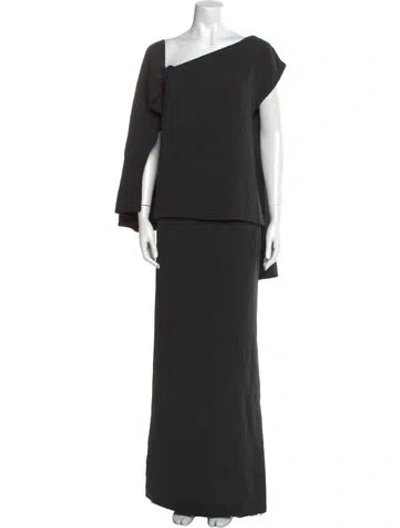 Pre-owned Tom Ford Silk Long Dress In Black