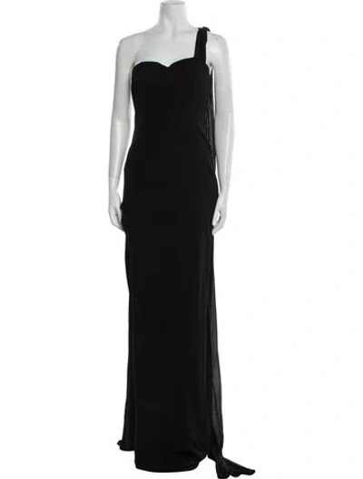 Pre-owned Tom Ford Silk Long Dress In Black