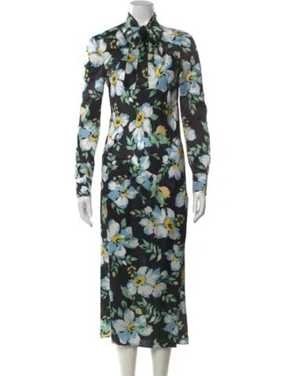 Pre-owned Tom Ford Silk Long Dress In Black