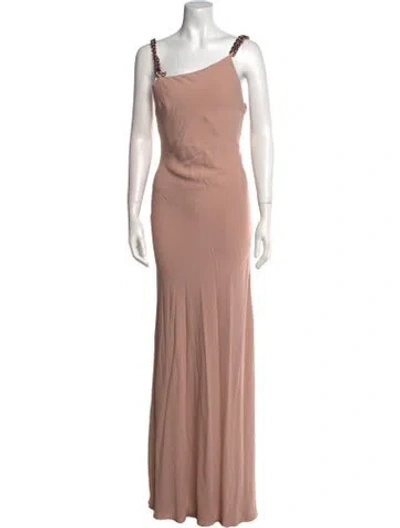 Pre-owned Tom Ford Silk Long Dress In Pink