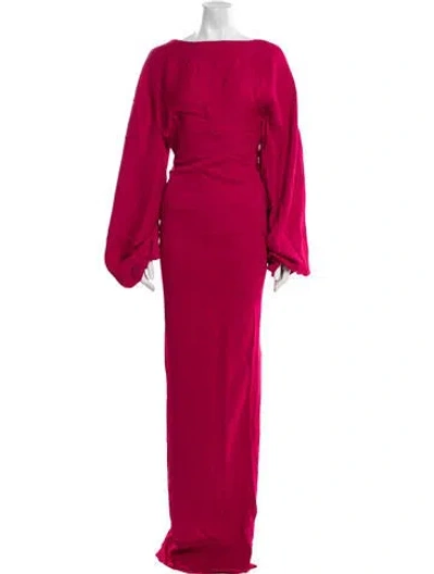 Pre-owned Tom Ford Silk Long Dress In Pink