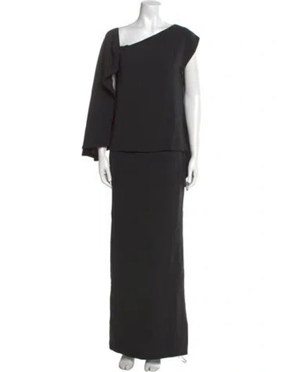 Pre-owned Tom Ford Silk Long Dress W/ Tags In Black