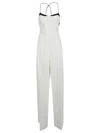 Tom Ford Silk Long Jumpsuit In White