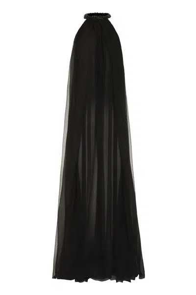 Tom Ford Silk Maxi Dress In Black