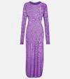 Tom Ford Silk Maxi Dress In Purple