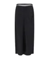 Tom Ford Silk Maxi Skirt In Black