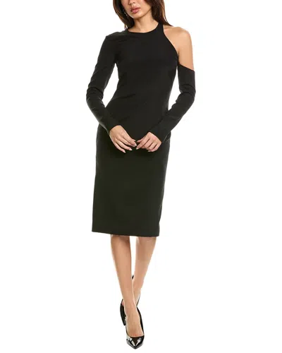 Tom Ford Silk Midi Dress In Purple