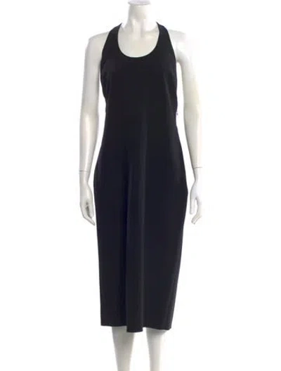 Pre-owned Tom Ford Silk Midi Length Dress In Black