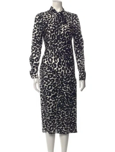 Pre-owned Tom Ford Silk Midi Length Dress In Black