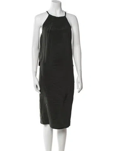 Pre-owned Tom Ford Silk Midi Length Dress In Green