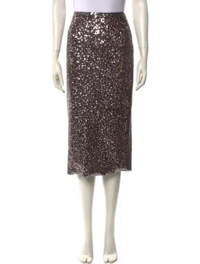 Pre-owned Tom Ford Silk Midi Length Skirt