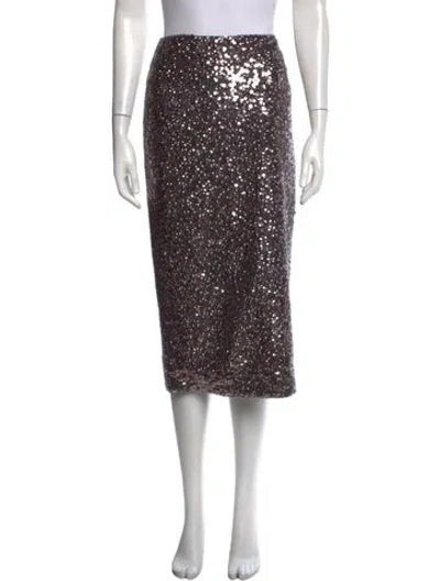 Pre-owned Tom Ford Silk Midi Length Skirt In Multicolor