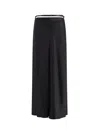 Tom Ford Midi Skirt With Adjustable Waist Belt In Black