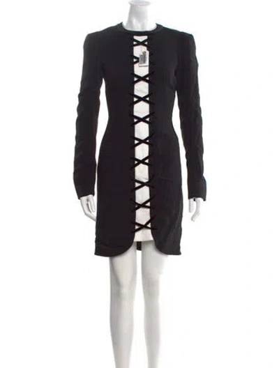 Pre-owned Tom Ford Silk Mini Dress In Black