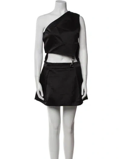 Pre-owned Tom Ford Silk Mini Dress In Black