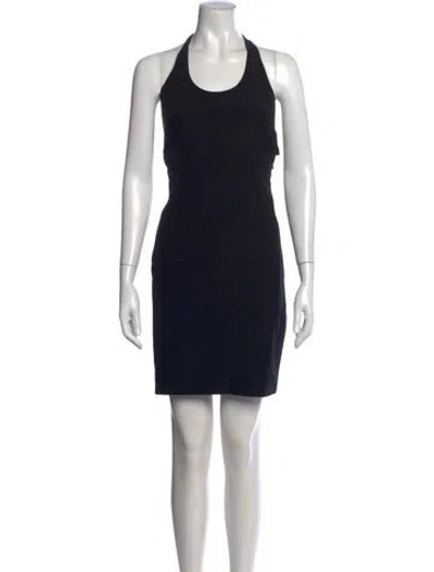 Pre-owned Tom Ford Silk Mini Dress In Black