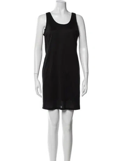 Pre-owned Tom Ford Silk Mini Dress In Black