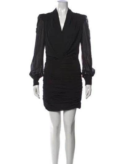 Pre-owned Tom Ford Silk Mini Dress In Black