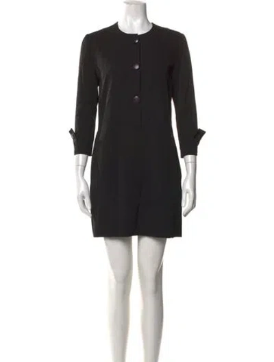 Pre-owned Tom Ford Silk Mini Dress In Black