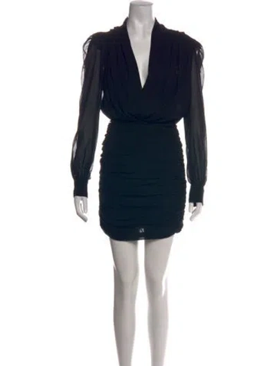 Pre-owned Tom Ford Silk Mini Dress In Black