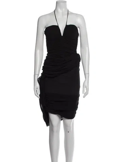 Pre-owned Tom Ford Silk Mini Dress In Black