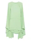 Tom Ford Silk Mini Dress In Green