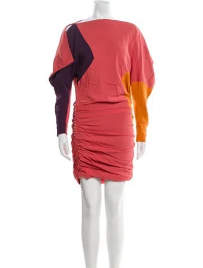 Pre-owned Tom Ford Silk Mini Dress In Orange