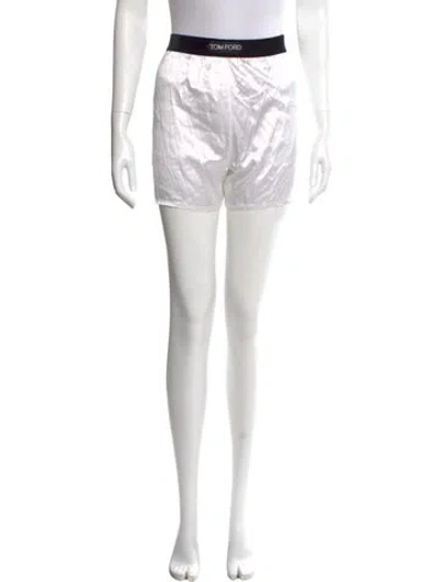 Pre-owned Tom Ford Silk Mini Shorts In Black