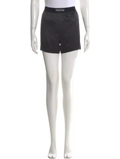 Pre-owned Tom Ford Silk Mini Shorts In Black