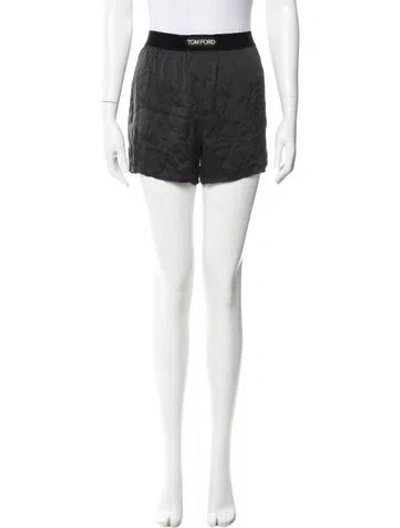 Pre-owned Tom Ford Silk Mini Shorts In Black