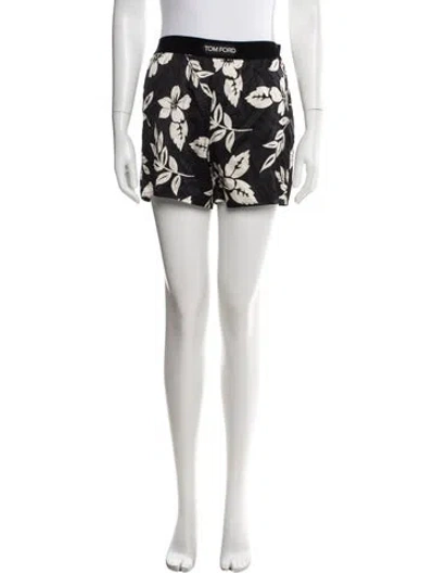 Pre-owned Tom Ford Silk Mini Shorts In Black