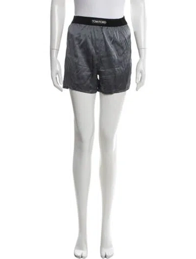Pre-owned Tom Ford Silk Mini Shorts In Black