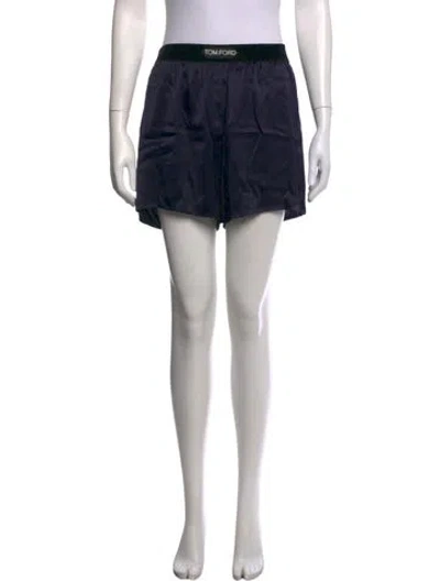 Pre-owned Tom Ford Silk Mini Shorts In Black
