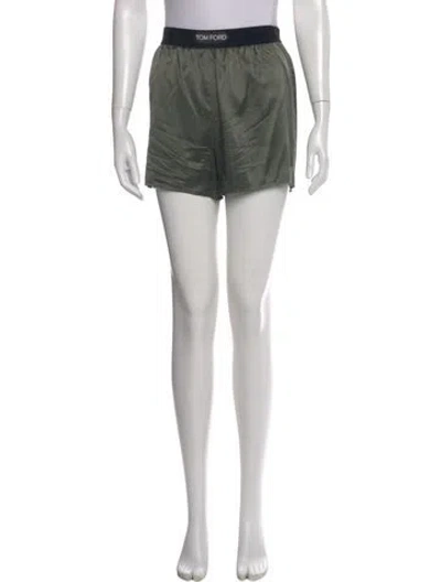 Pre-owned Tom Ford Silk Mini Shorts In Gray