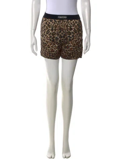Pre-owned Tom Ford Silk Mini Shorts In Neutral