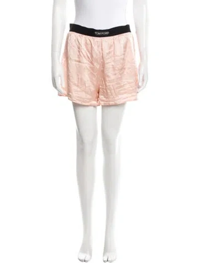 Pre-owned Tom Ford Silk Mini Shorts In Pink