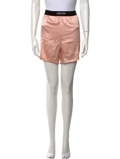 Pre-owned Tom Ford Silk Mini Shorts In Pink