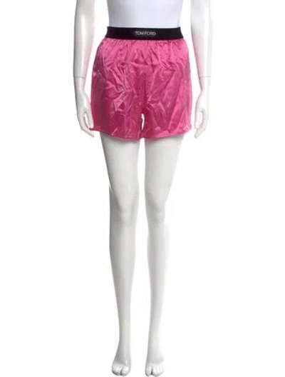 Pre-owned Tom Ford Silk Mini Shorts In Pink